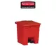 Rubbermaid 樂柏美 腳踏式垃圾桶 30L FG614300RED