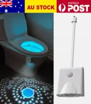 Bathroom LED Toilet Night Light Motion Activated Sensor Lamp USB Rechargeable AU