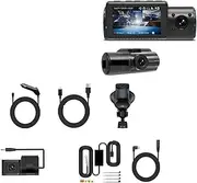 N4 Dash Cam 4K Car Video Recorder 3 in 1 Car DVR Dashcam Rear View Camera Infrared Night Vision Compatible for Truck Tax(N4-6MRCC-BL,64G)