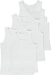 [Bonjour] Back to School 6 Pack of Boys 100% Cotton Warm Vests/Available in Ages 2 up to 13 Years