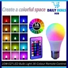 10W E27 LED Bulb Light 16-Colour Changing Remote Control RGB Globe Color Lamp AU