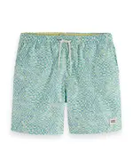 Scotch & Soda Printed Mid Length 6.3 Swim Shorts