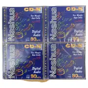 4 Nashua CD-R8 700MB/80-MINUTE RECORDABLE COMPACT DISCS 1X-8X R/S New Sealed D2