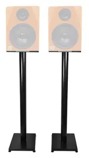 Rockville 37” Black Steel Studio Monitor Speaker Stands For Rockville DPM8C