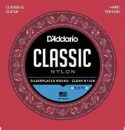 D'Addario EJ27H Student Nylon Classical Guitar Strings, Hard Tension