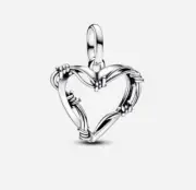 Genuine Pandora Wire Heart Medallion Charm 793449C00