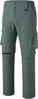 [Bassdash] Men’s Outdoor Quick Dry Convertible Pants Zip-Off Water Resistant Lightweight Fishing Hiking Cargo Shorts UPF50+