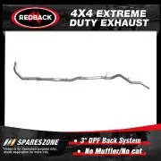 Redback 3" Exhaust No Muffler/Cat for Mitsubishi Triton MQ 2.4L 05/15-12/18 (for: Mitsubishi)