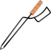 Outdoor Log Grabber Tong Heavy Duty Fireplace Tool for Camping and Safe Firewood Handling for Fire Pits and Outdoor Cooking