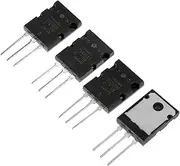 Silicon Epitaxial Power Transistor, Black 2SA1943 2SC5200 Power Transistor High Power Matched Audio Transistor Silicon Precision Replacement Black