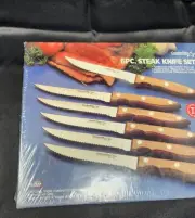 NIB Vtg CORDON BLEU MAGIC-EDGE Stainless High Carbon Steel Knives Knife Set Of 6