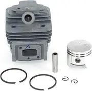 Cylinder Piston Assembly 44MM 52CC Cylinder Assy 1E44F-5 44F-5 44-5 BG520 CG520 Assembly Piston Kit Ring Pin Clip Rebuild Trimmer Parts