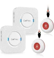 CallToU Wireless Caregiver Pager Smart Call System 2 SOS Call Buttons