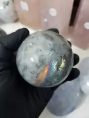 1 Purple Labradorite Crystal Sphere - PLSP4