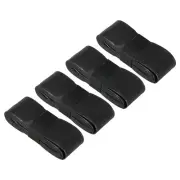 4Pcs Anti Slip Sweatband Absorbent PU Tennis Badminton Racket Grip Tape Black