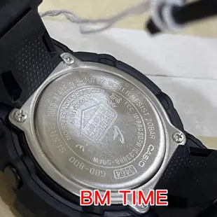 新款卡西歐 G-SHOCK GBD-800-1B 全黑男士手錶