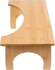 FOMIYES Wooden Pooping Stool for Toilet Alignment Compact Bathroom Foot Rest for Squatting Potty Training Durable Solid Wood Design for Health Improvement for Spaces