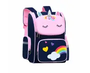 Kids Unicorn Shoulders Backpack Travel Schoolbags Rucksack Children Gift Blue - Large