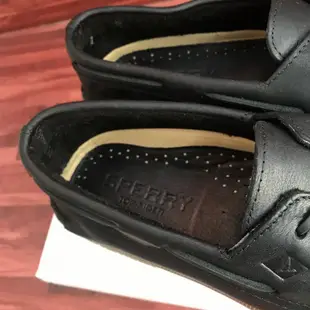 Sperry Top Sider 一腳蹬黑膠皮革正品原裝