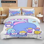 v649 Bed Sheets Sizes Tuxedo Sam Printed Bedding Set Duvet Cover Duvet Cover Pillowcases Adult and Children Bedding Set Luxury 3-Piece Bedding Set