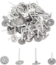 500 Pcs Pre-Waxed Low Smoke Candle Wicks with Metal Tabs for Crafting