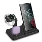 3in1 USB-C Fast Charger Stand Charging Dock For Samsung S24 Galaxy Watch 7 6 5