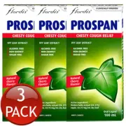 3 x Prospan Chesty Cough Relief Syrup Non Drowse Sugar Free Oral Liquid 100mL