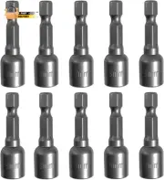 5/16'' Nut Driver Bit Sets 10PCS, 5/16 Inch Nut Driver Hex Shank Quick C