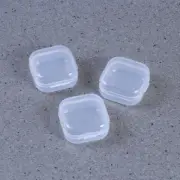 24 Pcs Small Plastic Box Mini Transparent Storage Case Item Organizer