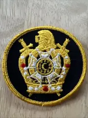 Vintage DeMolay Masonic Knights Templar Patch