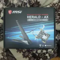 在飛比找蝦皮購物優惠-MSI HERALD-AX 内接式WIFI6 BT5.0 P