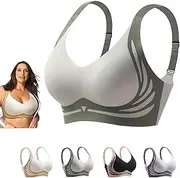 [OTEB] Glamlacy Bra,LushFitting Powerful Push-Up Seamless Bra,Zekear Wireless Push-Up Bra for Older,Powerful Pushup Seamless Bra