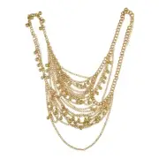Tassels Shoulder Chain Shoulder Jewelry Wedding Statement Necklace Chain