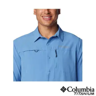 【Columbia 哥倫比亞】男款-鈦 Summit Valley™超防曬UPF50快排長袖襯衫-藍色(UAE51640BL/IS)