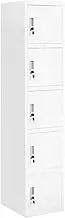 Lauft 180cm 5 Doors Steel Locker Cabinet Storage Metal Filing Cabinet Office Filing Locker Cupboard