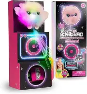 Chibies Boom Box Mysty Pink Mouse Interactive with Music Glows Lights WOW! Stuff
