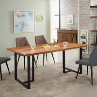 在飛比找momo購物網優惠-【obis】韋伯5.8尺柚木積層餐桌