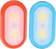 TOYANDONA 2pcs Night Safety Clip Light LED Running Light for Outdoor Activities Red Blue Easy to Install for Walking Jogging and Cycling at Night