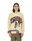 OFF-WHITE C/O VIRGIL ABLOH Strips Crewneck Sweater Knitted Beige X-Large