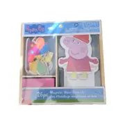 Peppa Pig Magnetic Wooden Dress Up Wood - 26 Pieces NEW