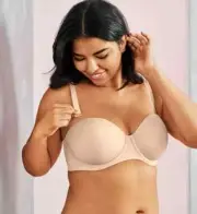 NWT Wacoal 854119 Red Carpet Strapless Underwire Bra 30DDD Sand (W/Straps)