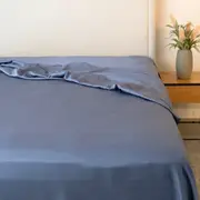 Protect-A-Bed Signature Tencel Flat Sheet - Indigo - King Single