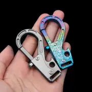 Titanium Alloy Keychain Bolt Action Key Pendant Outdoor Opener Portable Tool