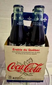 Coca-Cola Coke Quebec Maple Flavored Soft Drink 355ml x4 Bottles