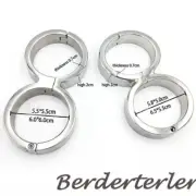 304 Stainless Steel Heavy Handcuffs High-quality Wrist Cuff Shackles Restraints