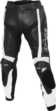 Büse Track Ladies Motorcycle Leather Pants, black-white, Size 38 for Women Black White