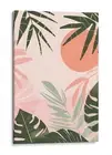 Cactus & Palms Canvas Print, Minimalist Botanical Home Decor Art
