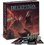 Grey Fox Games Deception: Murder in Hong Kong Board Game, Fast Pace Murder Mystery, 20 min, 4-12 Players, Age 14+ ...Who Among You Can See Through The Lies or is Capable of Not Getting Caught