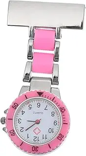 [VALICLUD] Pocket Watch Nurses Fob Watches for Women Glow Carabiner Bling Watch Belt Small Gold Watch Clock Necklace Watch Case Opener Vintage Watch Retractable Ordinary Glass Mirror Pink