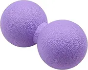 NUZAMAS Peanut Massage Ball Fitness Peanut Ball Yoga TPR Solid Medicine Ball for Myofascial Release Muscle Relaxer Acupoint Massage Purple